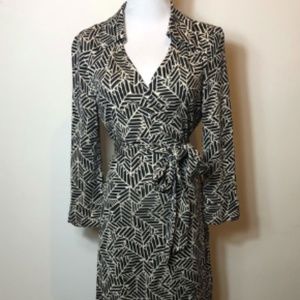 Diane von Furstenburg Vintage Printed Wrap Dress